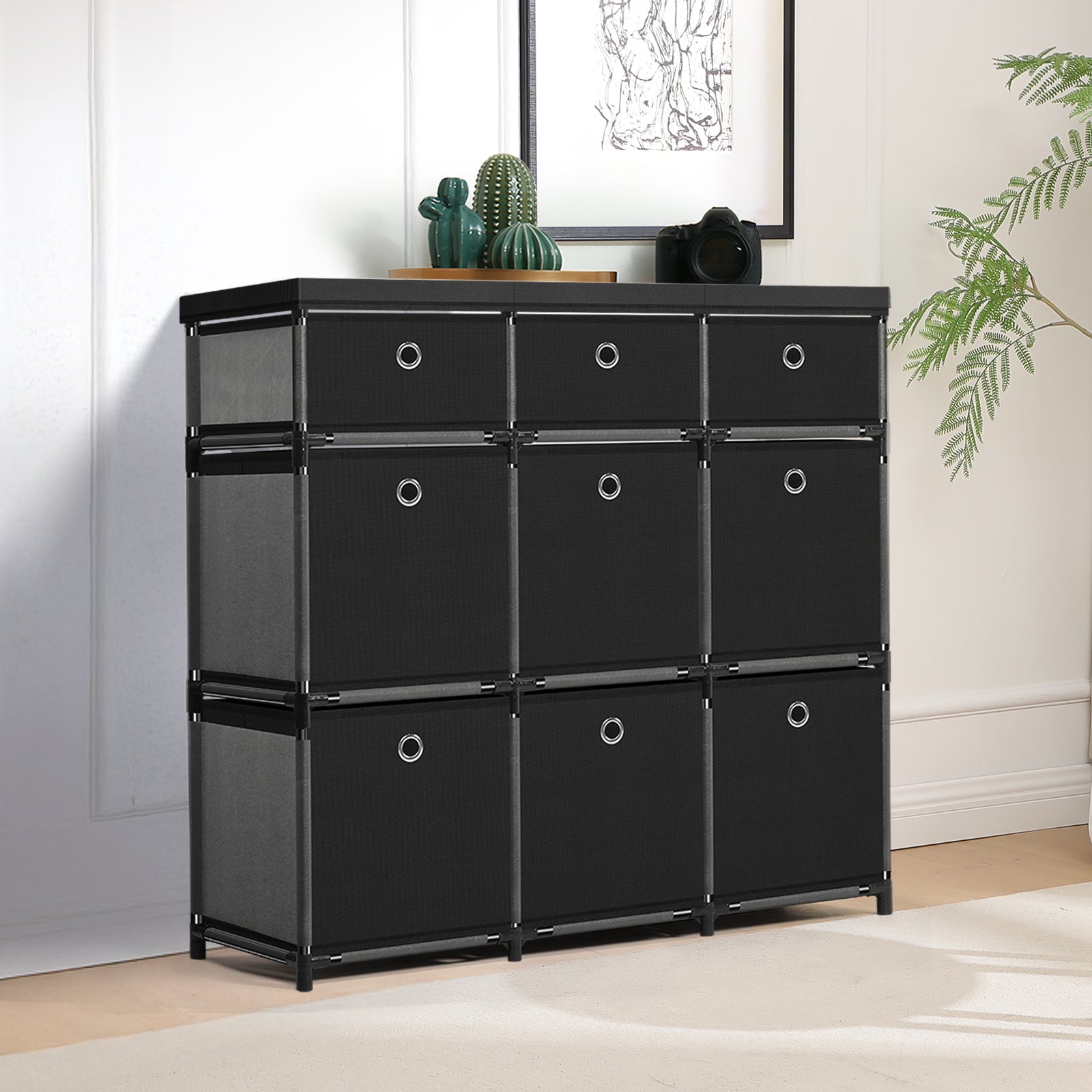 FANSXIVITA Drawers for Furniture, 9 Cube Storage for Bedroom Drawers for furniture Drawer Organizer Set Storage for Bedroom, Office, Kitchen