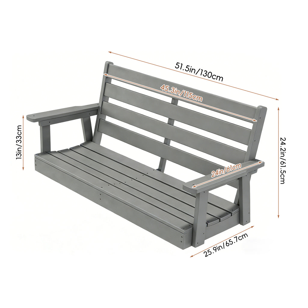 FANSXIVITA Porch Swings – Outdoor Hammock Hanging Swinging Chair with Medium Cushion, Perfect for Bedroom Patio or Garden