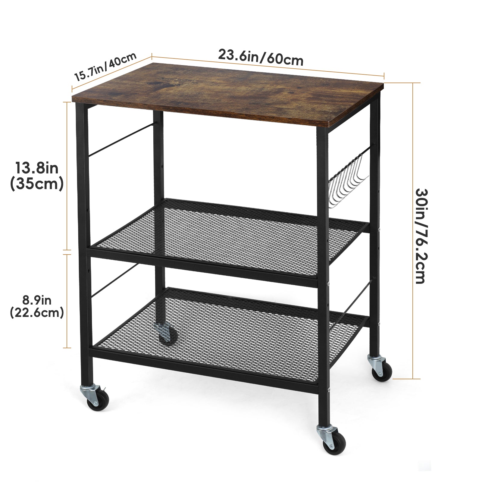 FANSXIVITA Credenzas Sideboard Storage Cabinet with Shelves Multi-Purpose Wood Credenza for Living Room, Bedroom, Entryway