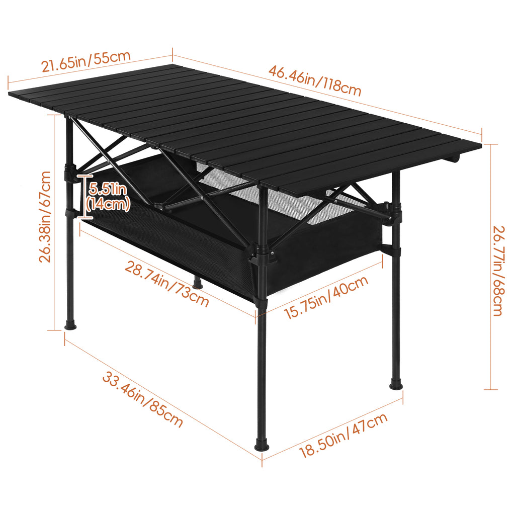 FANSXIVITA Folding Tables Heavy Duty Portable Folding Plastic Dining Table Perfect for Party and Parties Backyard