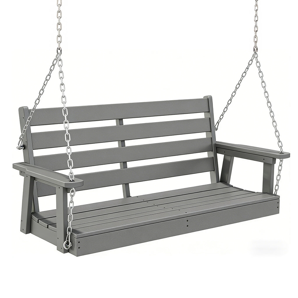 FANSXIVITA Porch Swings – Outdoor Hammock Hanging Swinging Chair with Medium Cushion, Perfect for Bedroom Patio or Garden