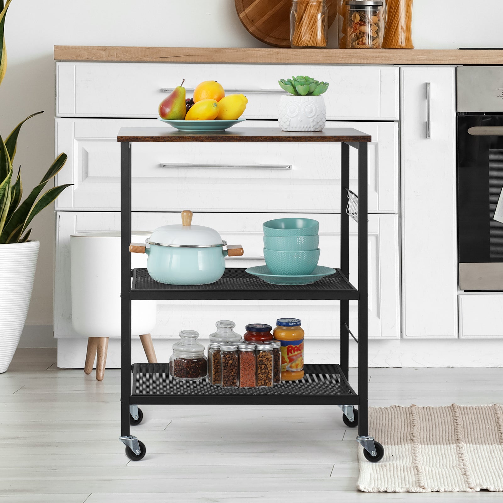 FANSXIVITA Credenzas Sideboard Storage Cabinet with Shelves Multi-Purpose Wood Credenza for Living Room, Bedroom, Entryway