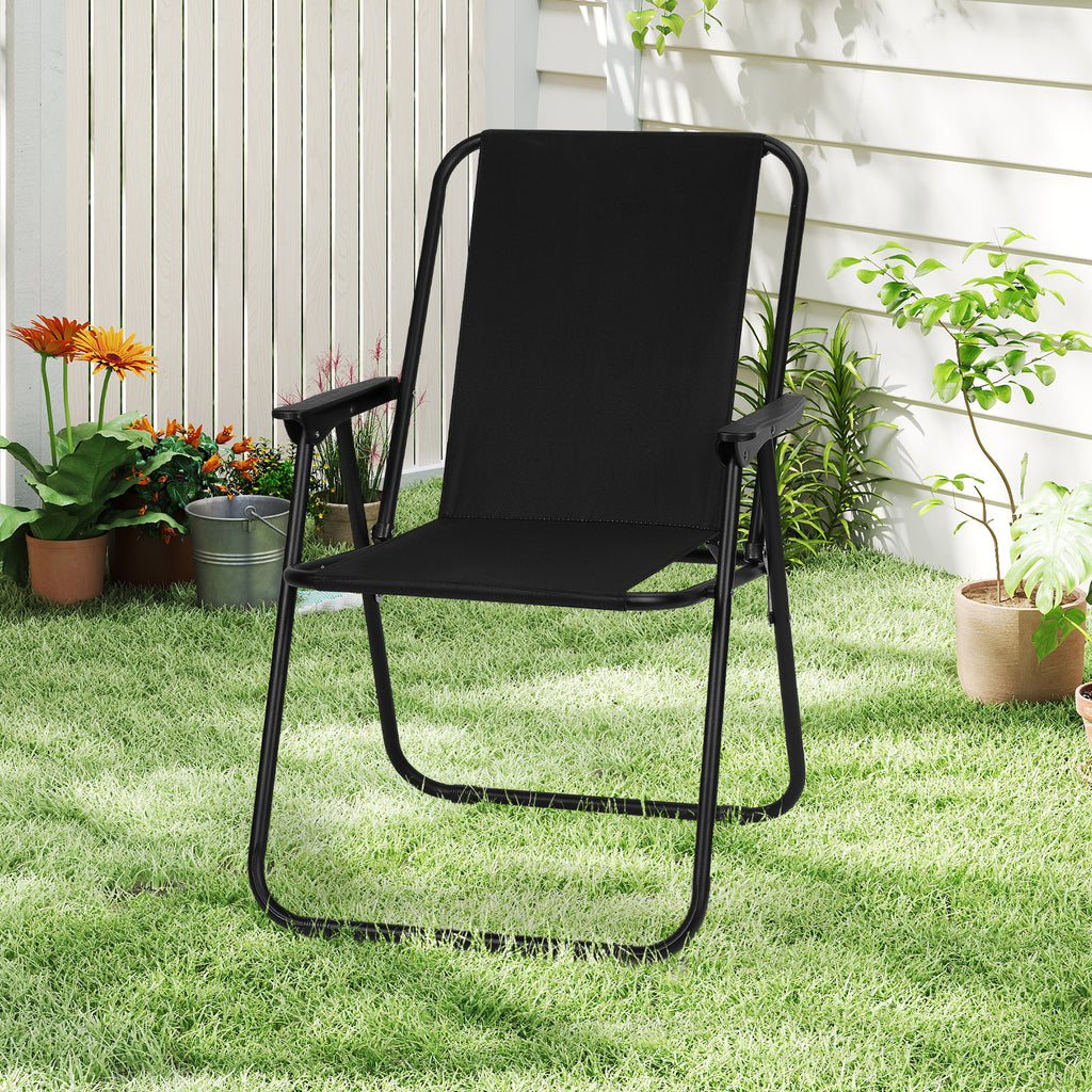 FANSXIVITA Folding Chairs – Portable and Durable Seating for Indoor and Outdoor Foldable Chair with Steel Frame, 350lbs Capacity Heavy Duty Metal